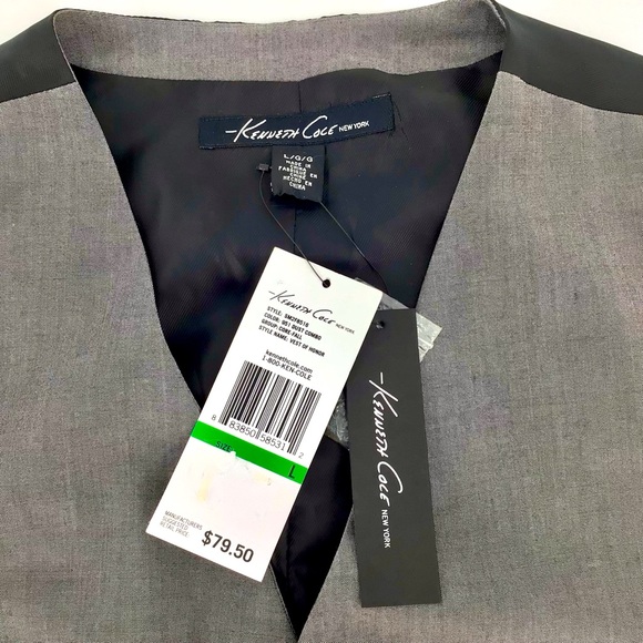 Kenneth Cole vest of honor dust combo color size large - Picture 2 of 9